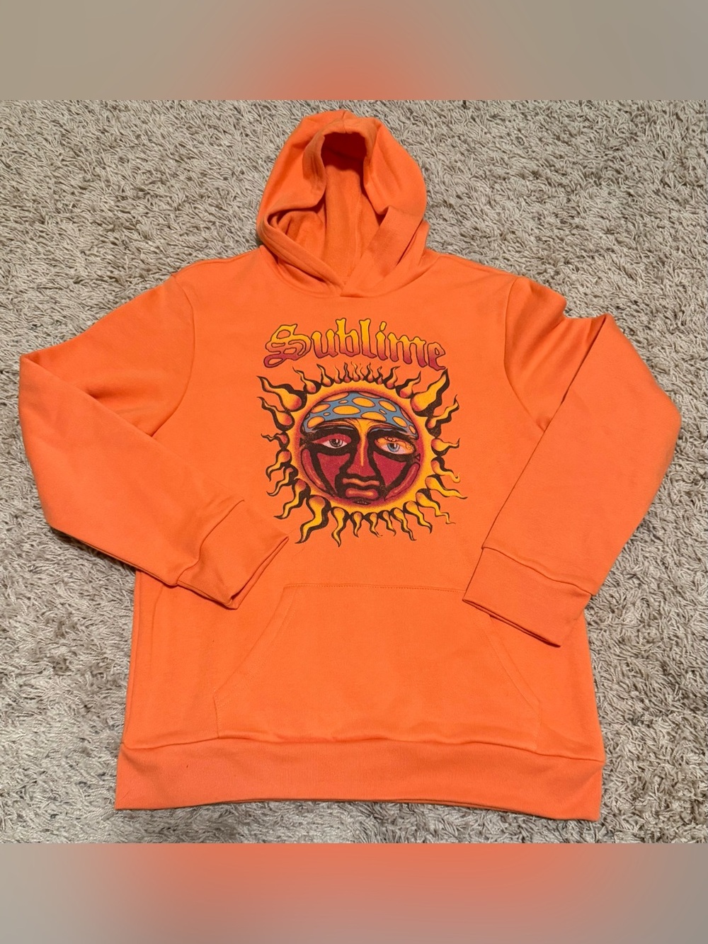 Sublime Boys Orange Sun Hoodie Size: 14-16